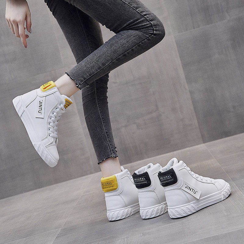 Giày Thể Thao Nữ [FREESHIP] Giày nữ - Giày sneaker đế bằng tăng chiều cao xinh xắn - D2 | BigBuy360 - bigbuy360.vn