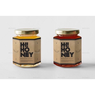 Lọ thủy tinh lục giác 500ml 730ml 280ml 100ml 380ml ( nắp chống tràn màu vàng hoặc đen)