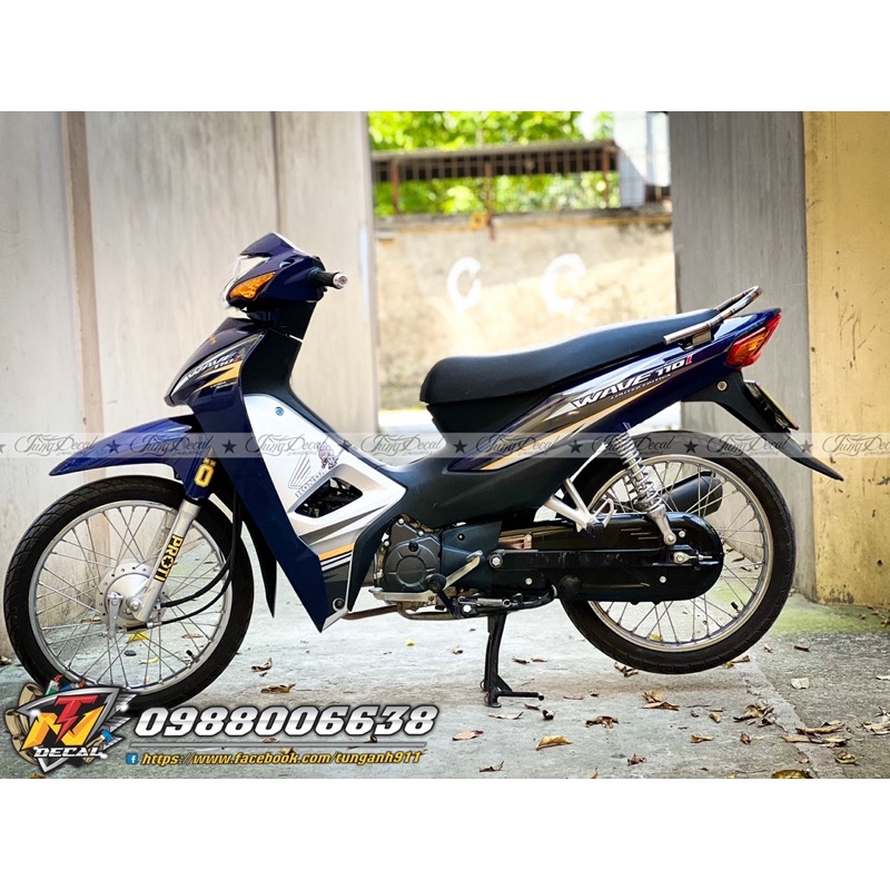 Tem rời Wave 110 - Tem xe wave tím than