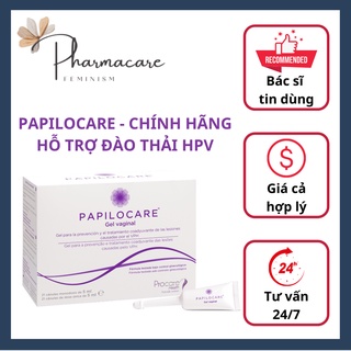 PAPILOCARE HỘP 21 TUBE GEL PHỤ KHOA HỖ TRỢ ĐÀO THẢI VIRUS HPV, PHỤC HỒI SANG THƯƠNG CỔ TỬ CUNG, CHĂM SÓC VÙNG NHẠY CẢM