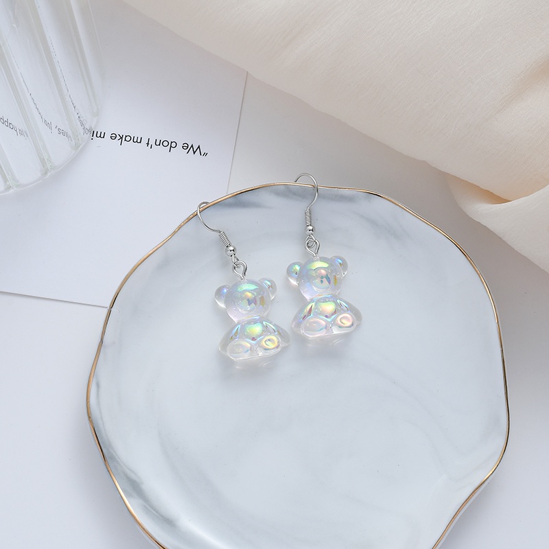 Bông Tai Hình Gấu Nhiều Màu Dễ Thương Phong Cách Hàn Quốc Thời Trang Mùa Hè Cho Nữ