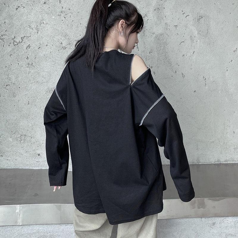 Áo Sweater Nữ Tay Dài Có Dây Kéo Phong Cách Hàn Quốc | BigBuy360 - bigbuy360.vn