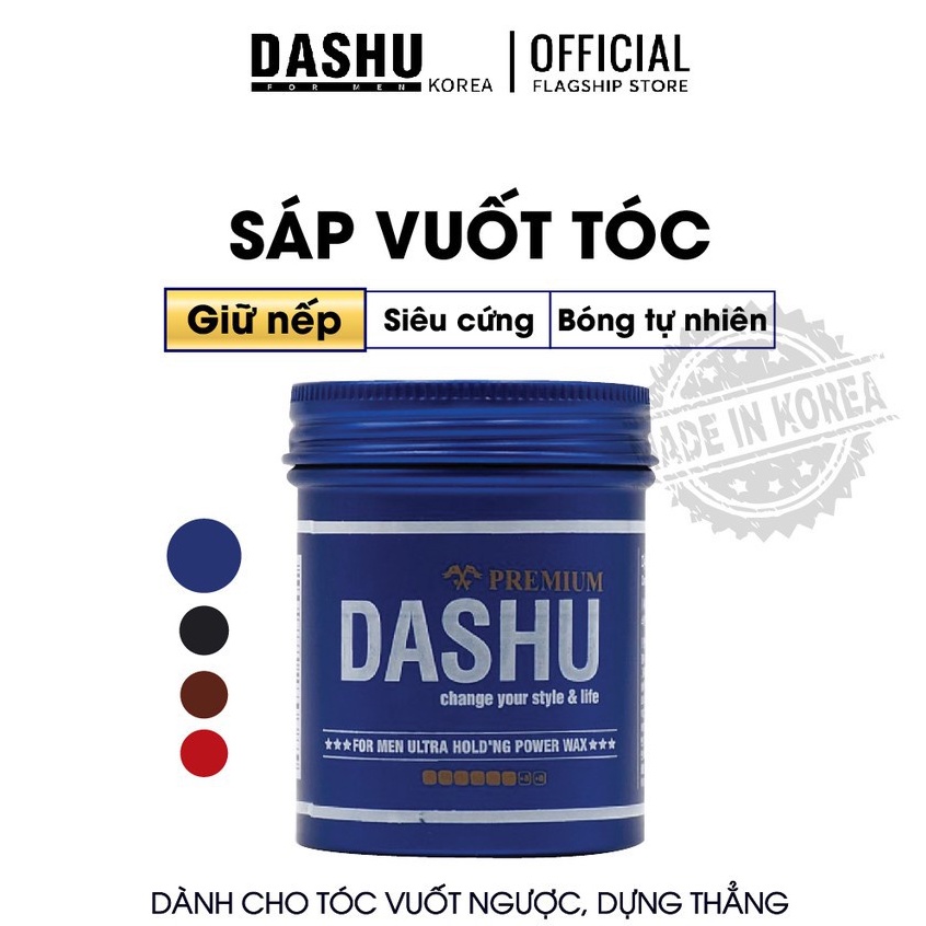 Sáp Vuốt Tóc Nam DASHU chính hãng, Clay wax Siêu Giữ Nếp, Chống Rụng Tóc 15ml-100ml