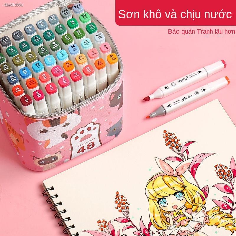 【2021】chạm vào bút đánh dấu mới chính hãng học sinh tiểu anime nghệ thuật bộ đặc biệt màu nước sơn dầu hai đầu