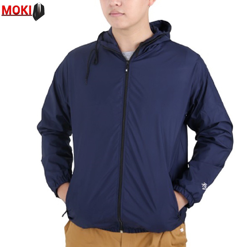 Áo khoác dù nam MOKI 2 lớp lót lưới thoáng khí siêu nhẹ, giữ nhiệt tốt, chất vải mềm chống nước nhẹ | BigBuy360 - bigbuy360.vn