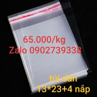 Túi dán miệng size 13*23+4