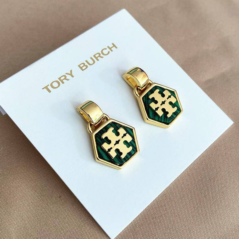 Bông tai tory burch TB hình lục giác sang trọng