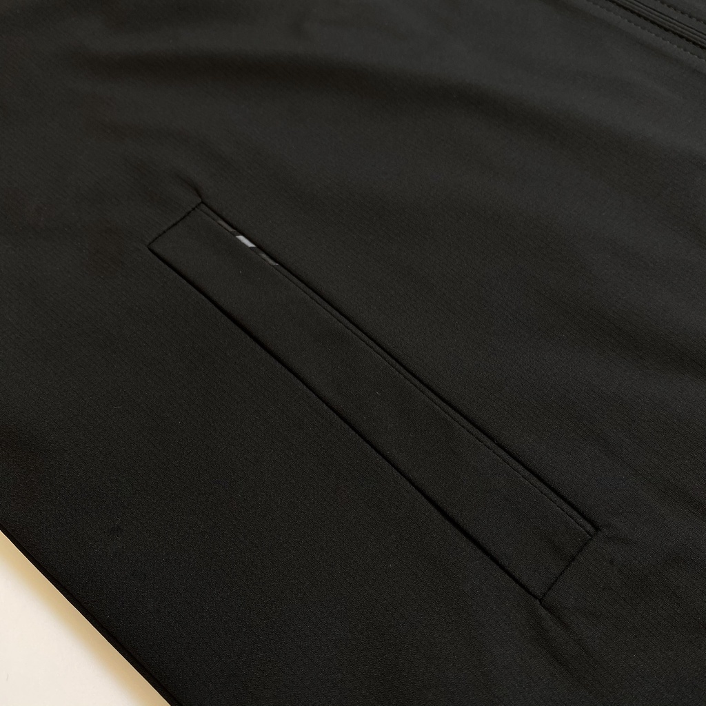 Áo khoác nam 2 lớp cổ bẻ dáng suông Vĩnh Tiến chất liệu microfiber chống mưa gió 950 - Đen