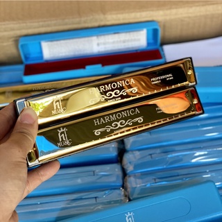 Kèn Harmonica HT Music tremolo HT-24C Gold