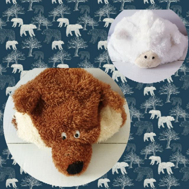 Nón gấu bông 2 in 1