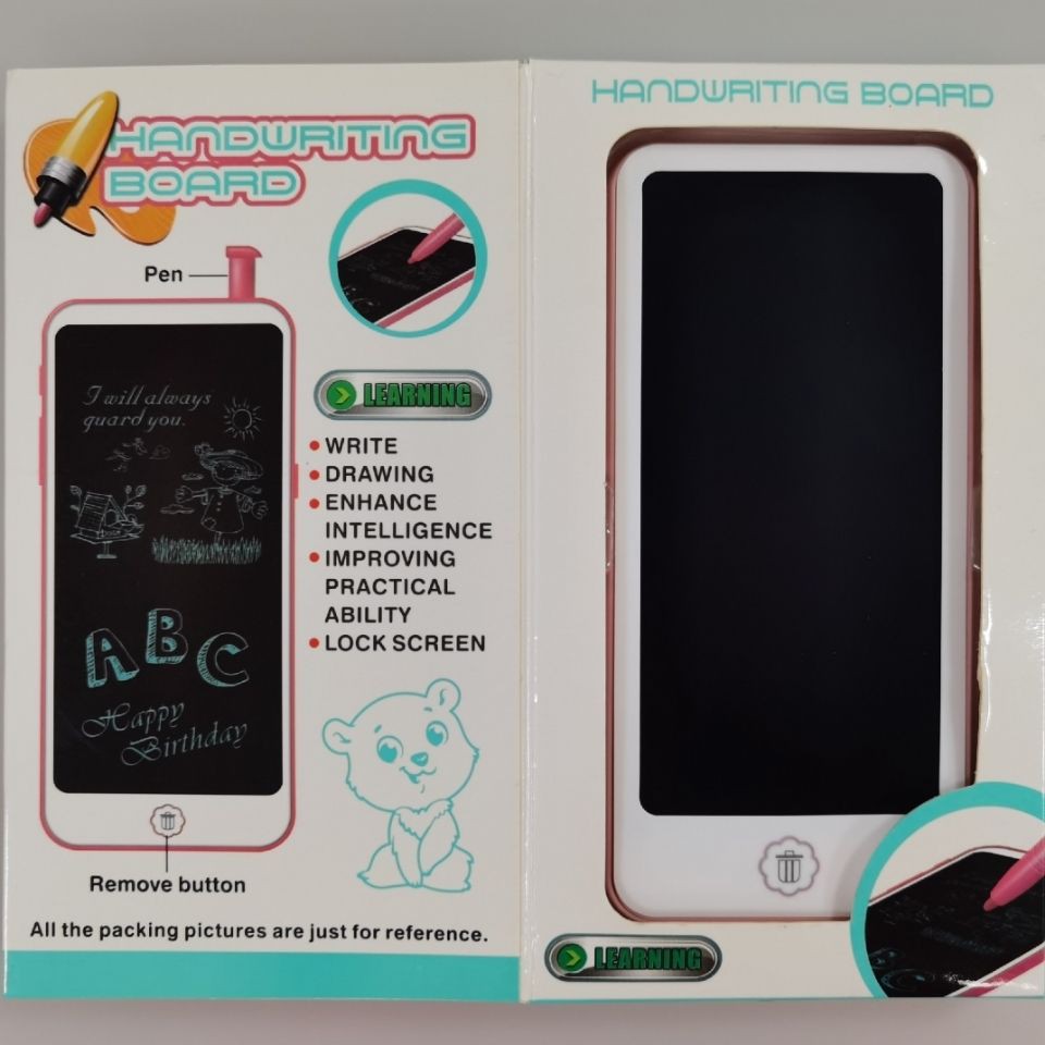 Trẻ em bảng vẽ điện thoại di động bảng viết tay LCD bảng vẽ graffiti bảng viết bảng viết màn hình khóa màn hình khóa có