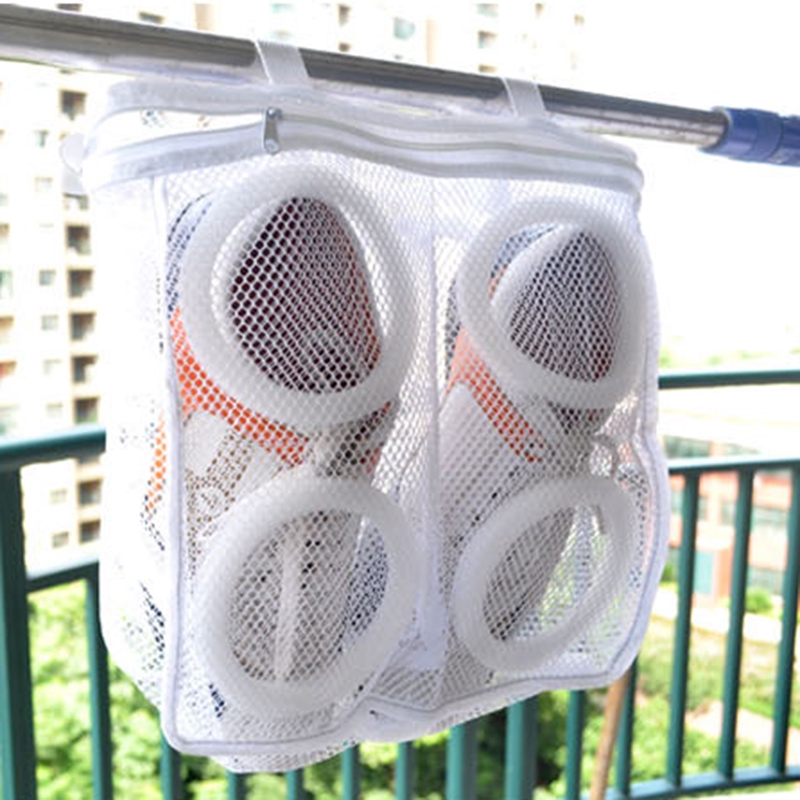 Túi giặt giày làm bằng polyester xuyên thấu 28*24.5*8cm tiện dụng