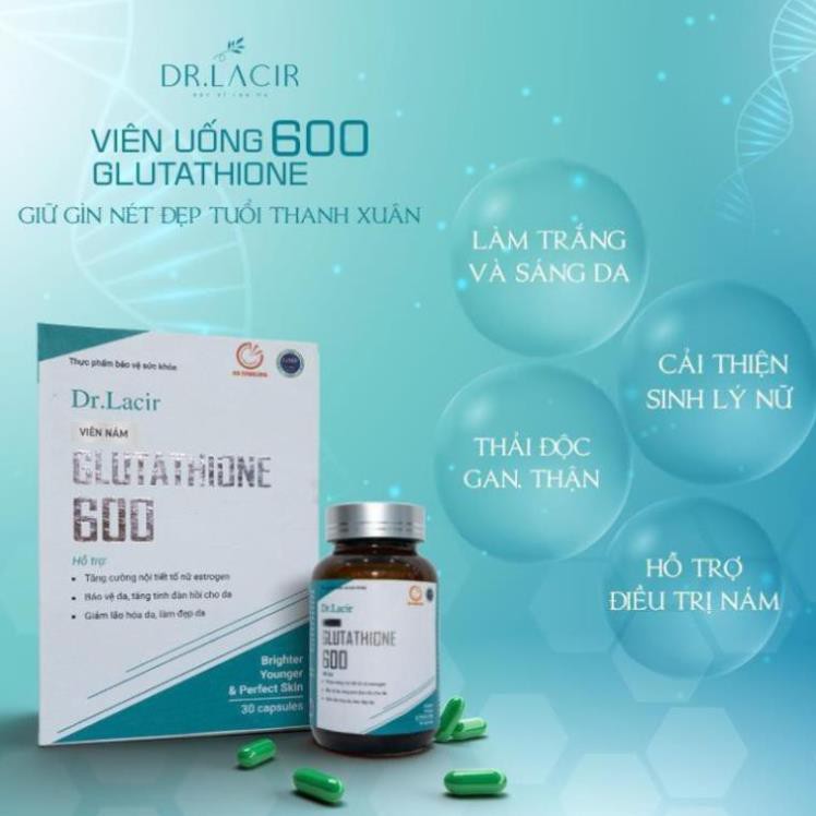 Viên Uống Glutathione 600 - Hàng Chính Hãng Dr.Lacir 004