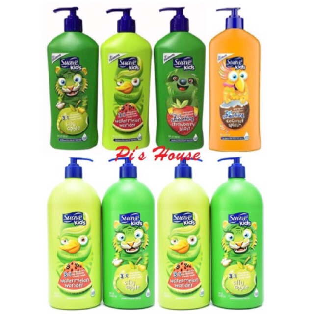 (HCM) Sữa tắm gội cho bé Suavekids 532ml/828ml/1.18l