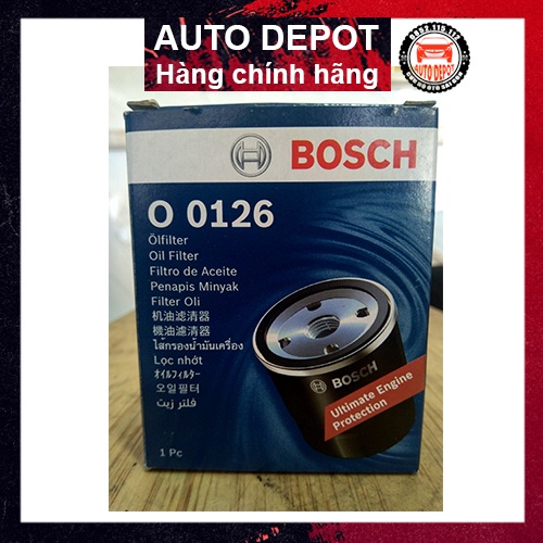 Lọc nhớt động cơ ô tô BOSCH 0126 chính hãng cho dòng xe ô tô Honda City Civic