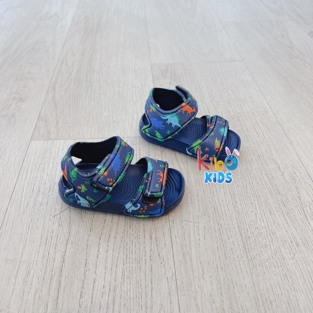 Sandal Xốp Cho Bé Trai Siêu Nhẹ Size từ 3 Tháng Hoạ Tiết Khủng Long A227