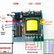 Mạch biến áp inverter DC-AC 12V-110V-220V 150W