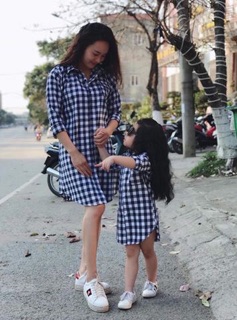 Sét áo sơ mo cho mẹ và bé