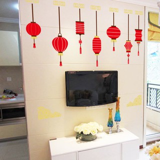 Decal dán tường trang trí tết