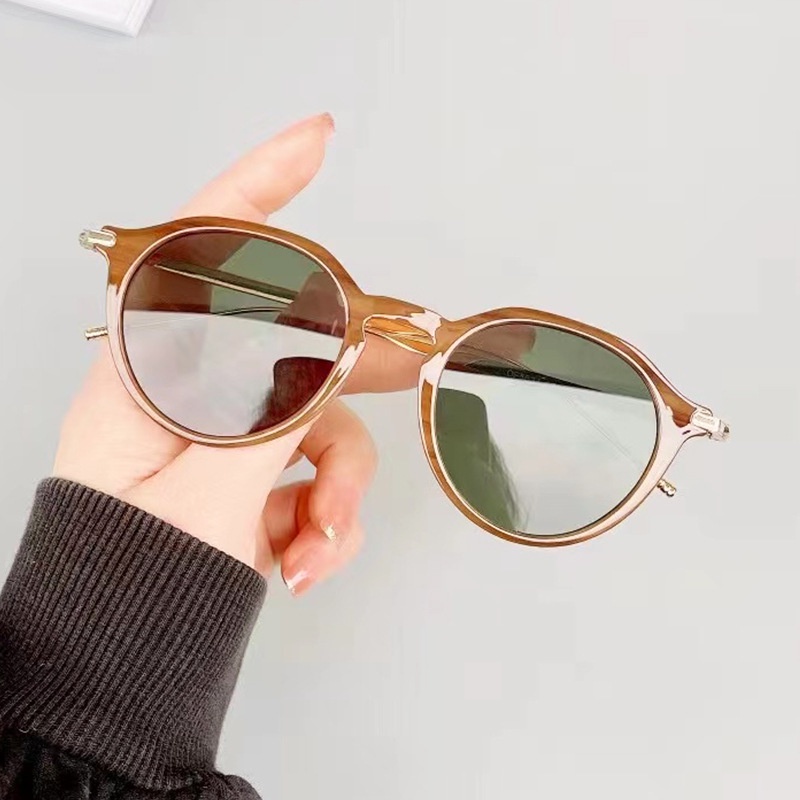 Mắt Kính Chống Nắng Gọng Tròn Nhỏ Nhiều Màu Sắc Phong Cách Hàn Quốc Thời Trang