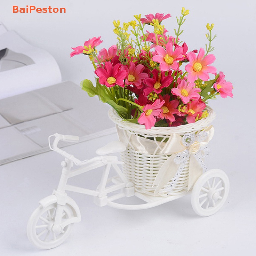 Bình Hoa Hình Xe Đạp Ba Bánh Cỡ Nhỏ Để Bàn Trang Trí Nhà Cửa / Văn Phòng