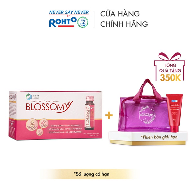 Bộ Sản Phẩm Bổ Sung Collagen Blossomy Lốc 10 Phiên Bản Đặc Biệt Shopee (50ml/chai)