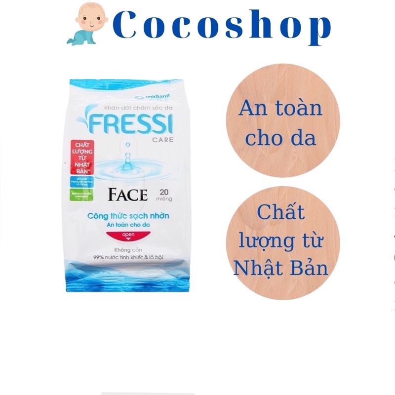 [ giá sỉ] 1 Thùng khăn ướt face 20 miếng