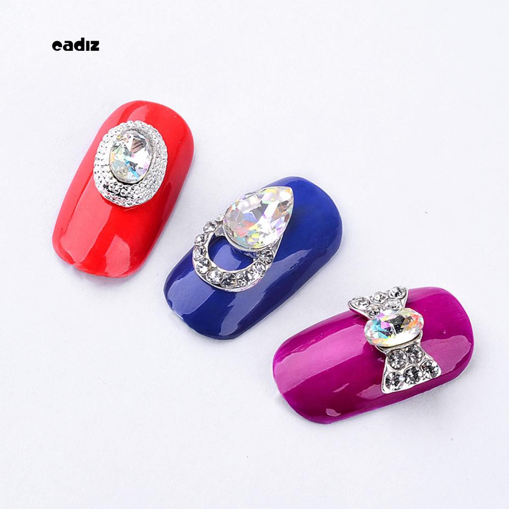 Hộp Phụ Kiện Trang Trí Móng Tay 3D Lấp Lánh