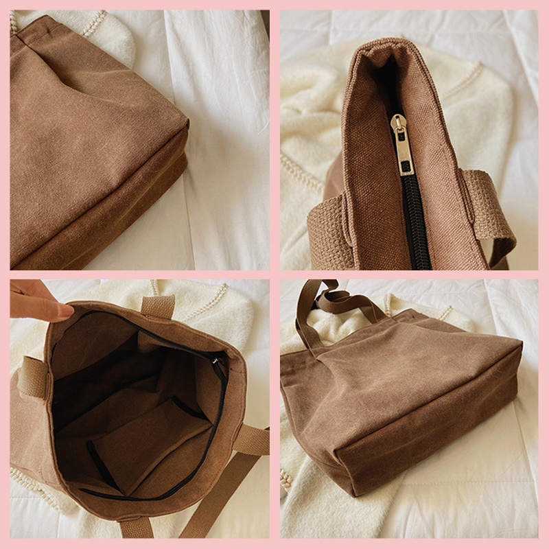 Túi đeo vai ChenHua basic túi xách nữ vải canvas a4 đi chơi du lịch phong cách ulzzang hàn quốc đẹp TX149