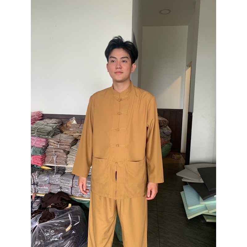 ĐỒ LAM ĐI CHÙA # Lãnh Tựu Cổ Tàu Dài Tay | BigBuy360 - bigbuy360.vn