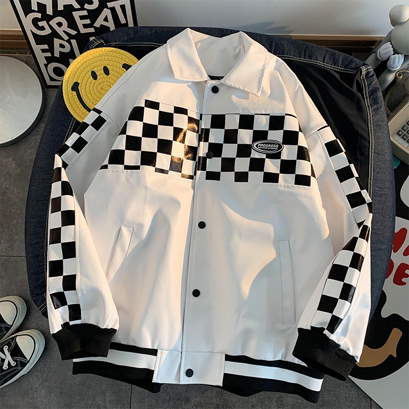 Áo Khoác Bóng Chày Chất Liệu Da Cao Cấp Thời Trang Dành Cho Nam