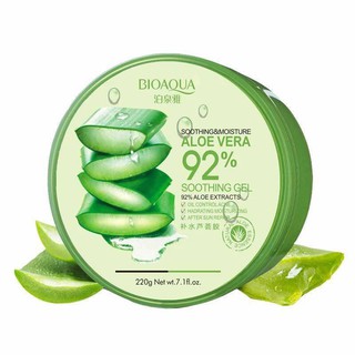 [Tặng Mask] Gel Lô Hội Bioaqua 92% Đa Năng Giúp Dưỡng Da-Dưỡng Tóc-Đắp Mặt