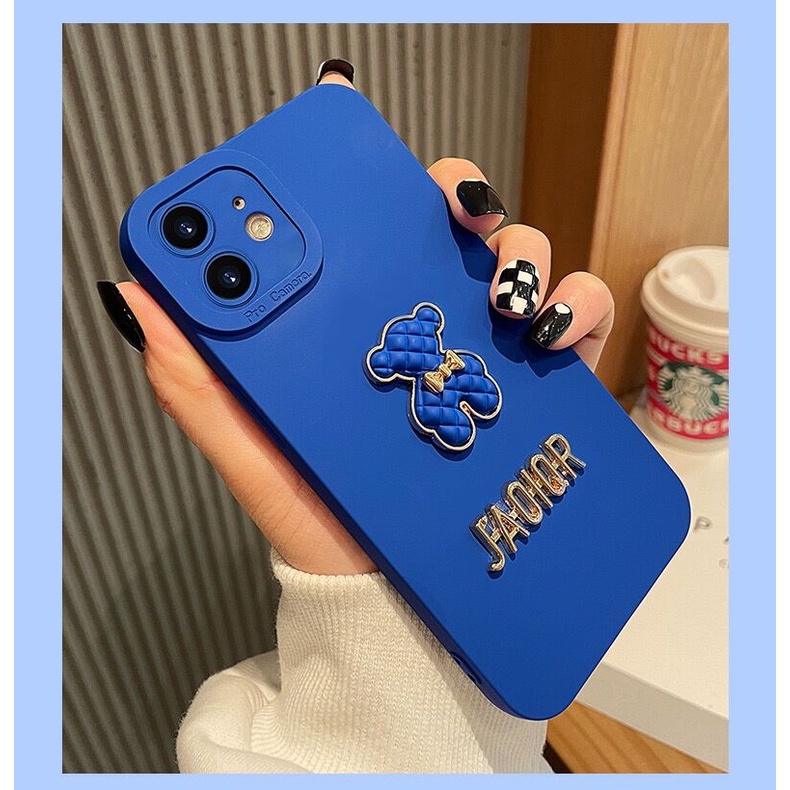 Ốp Điện Thoại Màu Xanh Dương Sang Trọng Cho Realme 8 5G Pro C12 C15 C25 C25S C21y C21 C25y C11 C20 2021 5 5I C3 6I 8i 9i