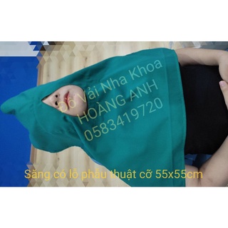 Săng vải mổ có lỗ 55x55cm