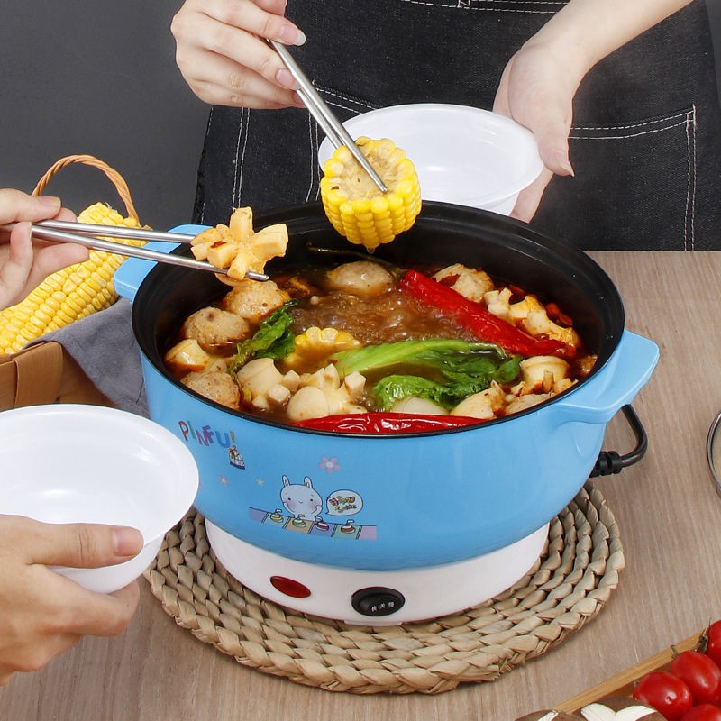 [Hàng Chất,Giá Tốt]Nồi Lẩu Điện Đa Năng - Chiên, Xào, Nấu Ăn,Lẩu COOKING POT SIZE ĐẾN 24CM