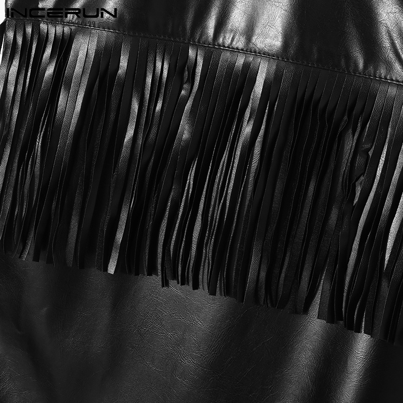 Áo thun INCERUN sát nách cổ chữ V phối khóa kéo thời trang dành cho nam