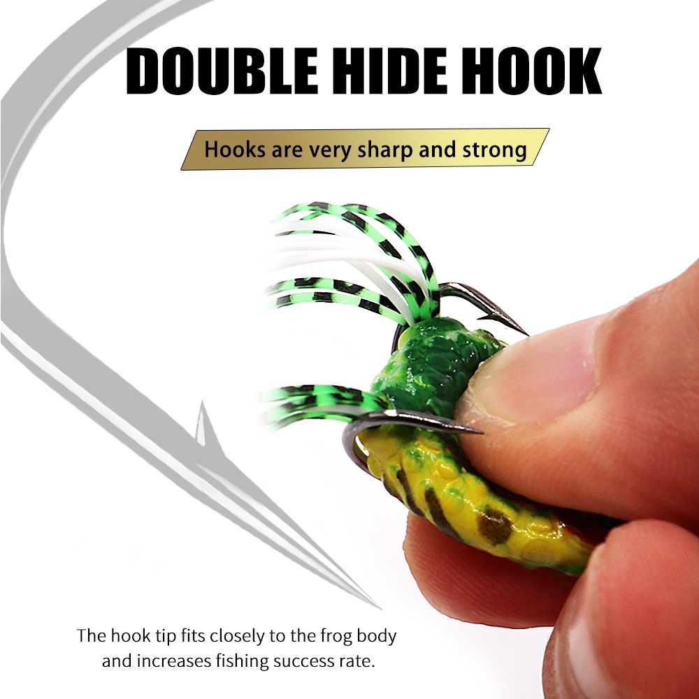 Mồi Câu Cá Giả Hình Ếch Sấm Sét Mềm 2.5cm 3.2g