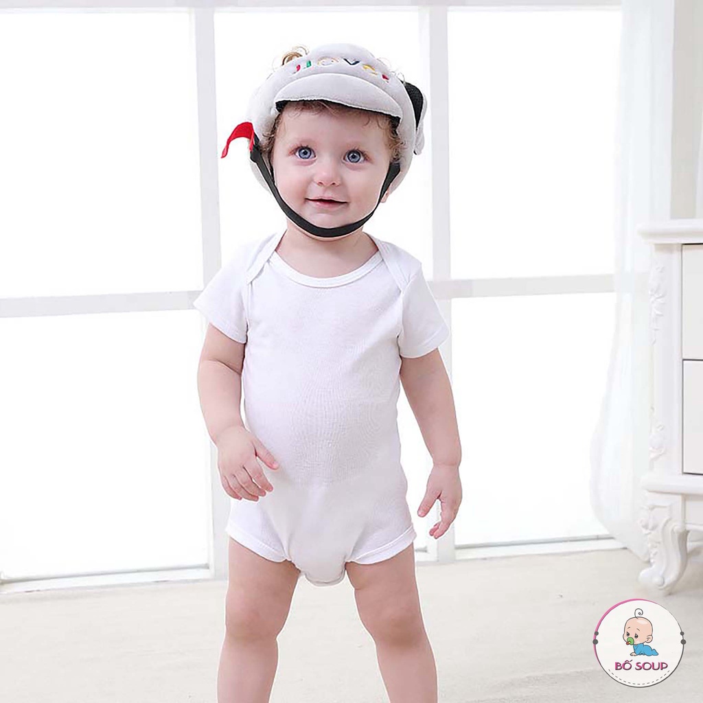 Mũ bảo vệ đầu cho bé tập đi hình động vật dễ thương Shop Bố Soup