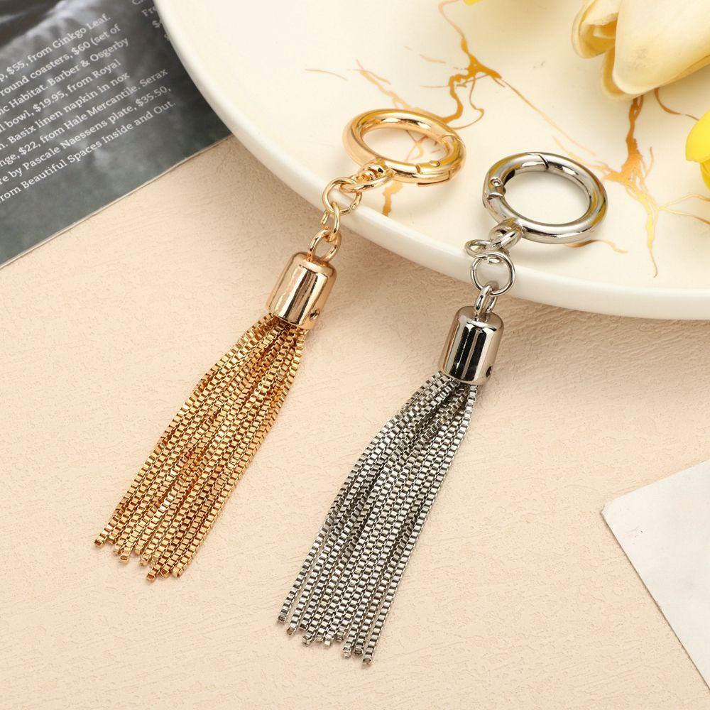 Móc Khóa Tua Rua Kim Loại Chất Lượng Cao Thời Trang