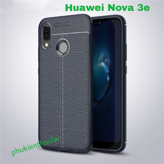 Huawei Nova 3e FREESHIP Từ 50k ốp lưng chống sốc Vân Da Hiệu Auto Focus cao cấp