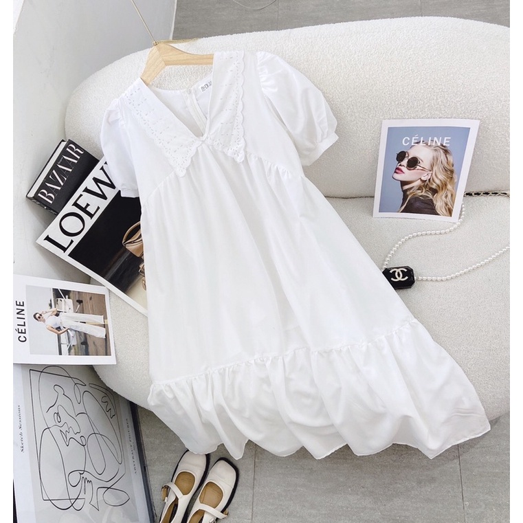 ĐẦM BABYDOLL CỔ PHÔNG RỘNG