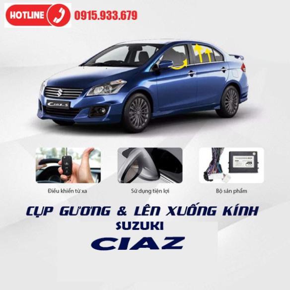 Tự động gập gương lên xuống kính Suzuki Ciaz. Hãng Lasixi