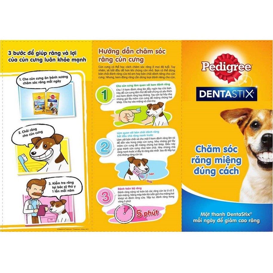 Bánh xương chăm sóc răng Dentastix xương nhai cho chó (các size) 0