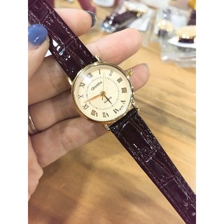 Đồng hồ nữ dây da Qianba cao cấp thời thượng