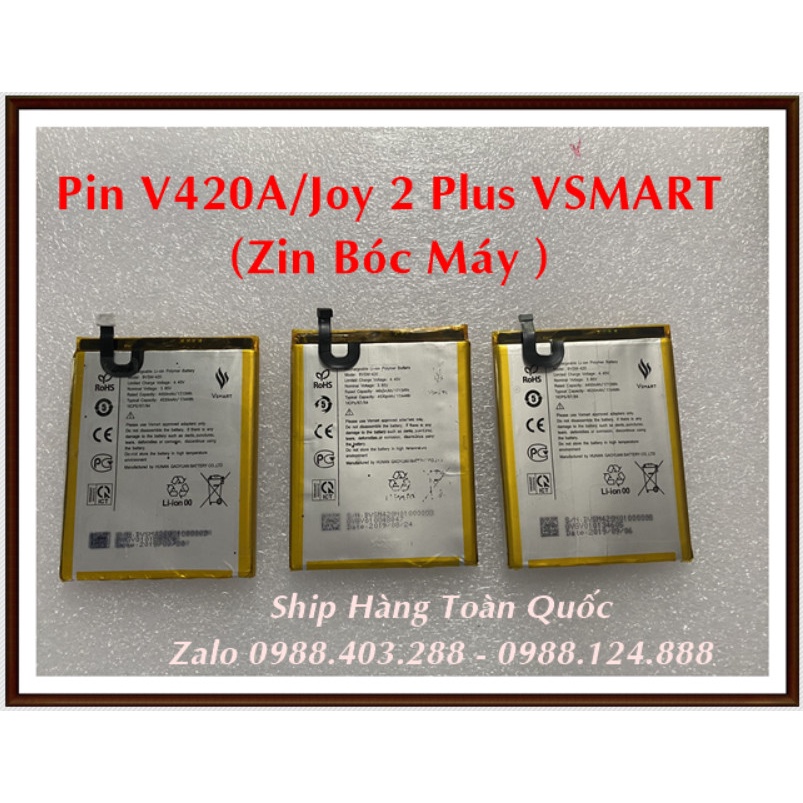 Pin V420A/ Joy 2 Plus VSMART(zin bóc máy)