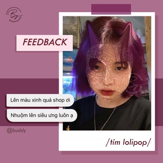 Thuốc nhuộm tóc Tím lollipop siêu hót + tặng kèm trợ nhuộm