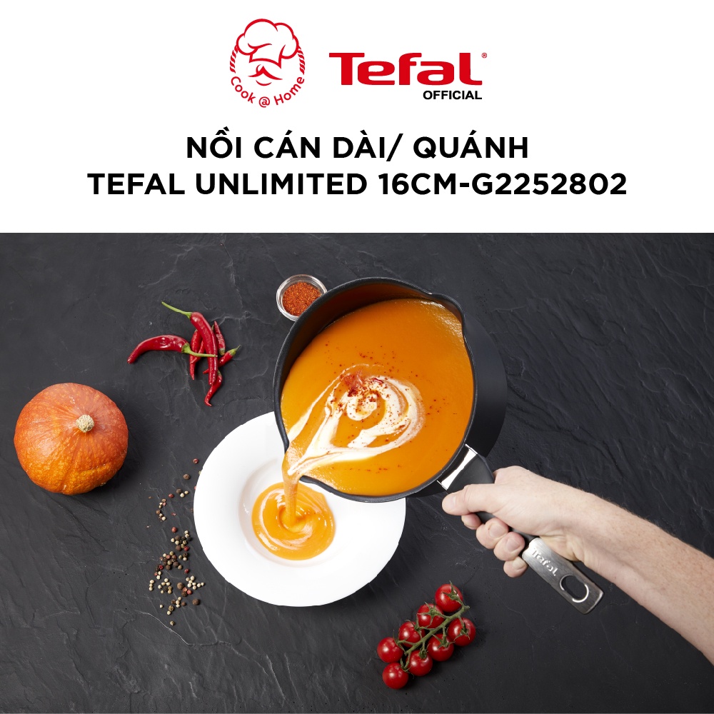 Nồi cán dài/ quánh Tefal Unlimited size 16cm - G2552802