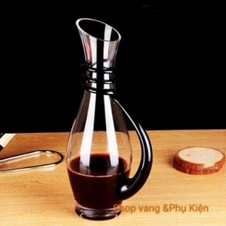 Bình thở vang - Decanter dáng cao cổ đen dung tích 1200ml