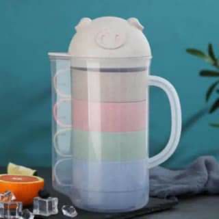 Bộ bình kèm 5 cốc lúa mạch