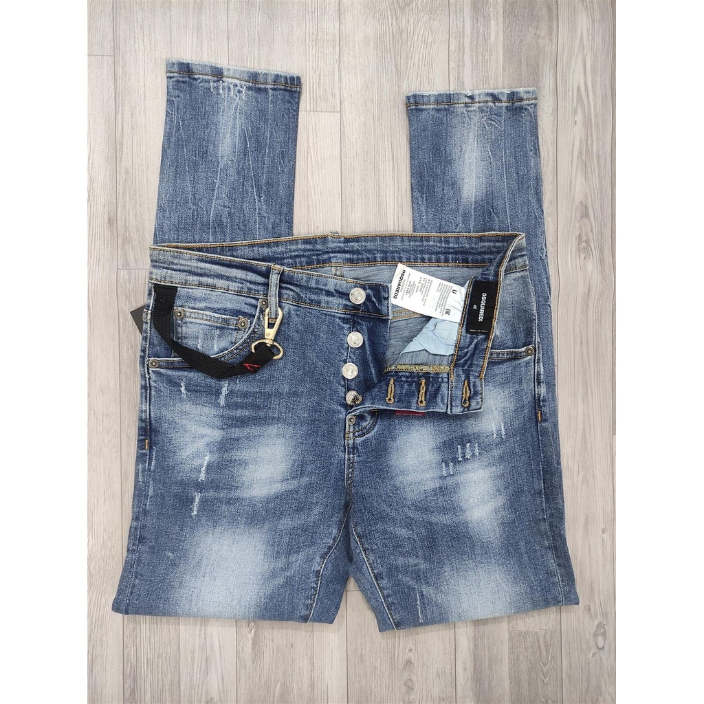 Quần jeans nam Dsquared2 nhập khẩu, form ôm co giãn, trẻ trung cực đẹp | BigBuy360 - bigbuy360.vn